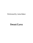 Sweet Love
