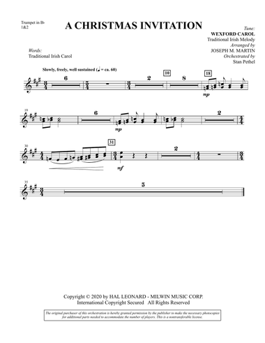 Tidings of Joy: A Celtic Christmas Celebration (Chamber Orchestra) - Bb Trumpet 1,2