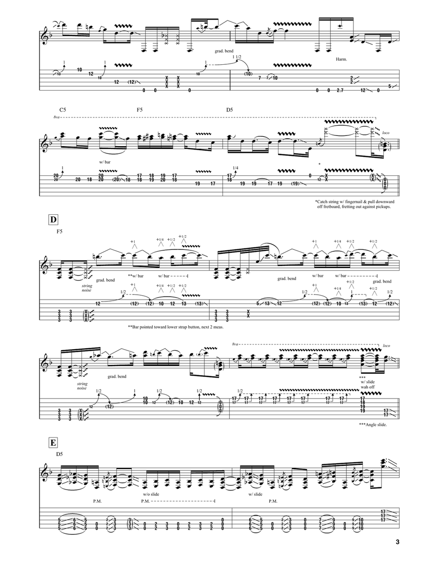 Bad Horsie Bad Horsie Guitar Tablature scores gallery preview page 3