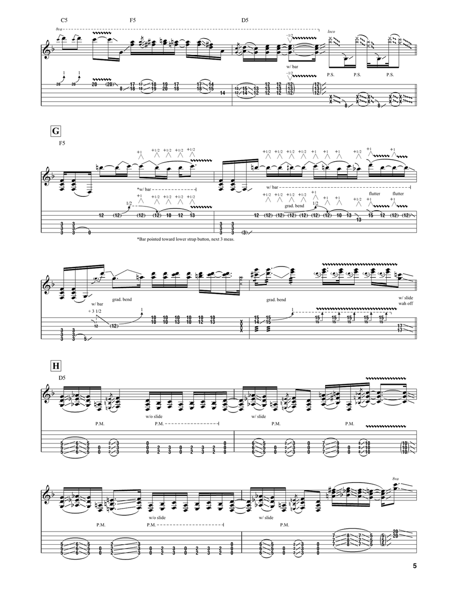 Bad Horsie Bad Horsie Guitar Tablature scores gallery preview page 5