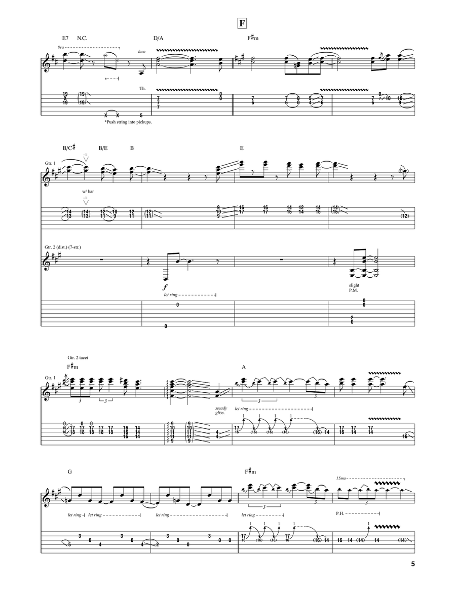 Juice Juice Guitar Tablature scores gallery preview page 5