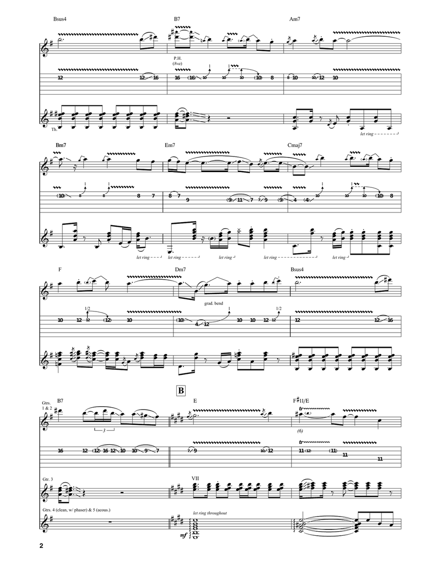 The Crying Machine The Crying Machine Guitar Tablature scores gallery preview page 2