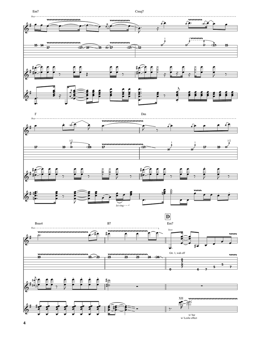 The Crying Machine The Crying Machine Guitar Tablature scores gallery preview page 4