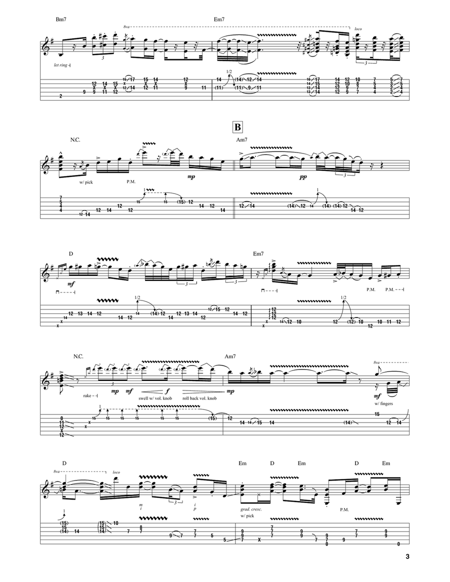 Tender Surrender Tender Surrender Electric Guitar scores gallery preview page 3