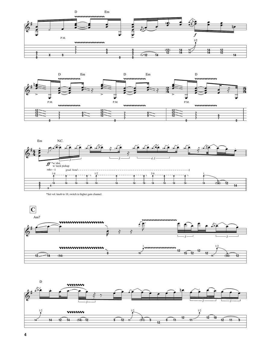 Tender Surrender Tender Surrender Electric Guitar scores gallery preview page 4