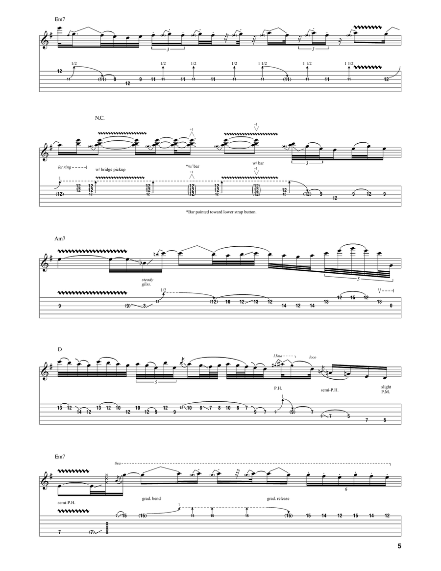 Tender Surrender Tender Surrender Electric Guitar scores gallery preview page 5