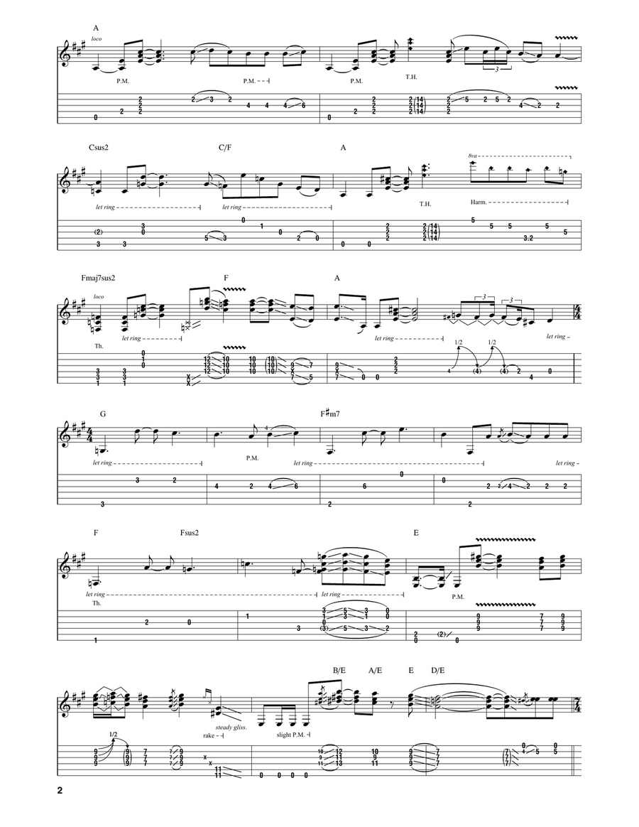 Die To Live Die To Live Guitar Tablature scores gallery preview page 2