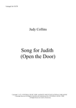 Song For Judith (open The Door)