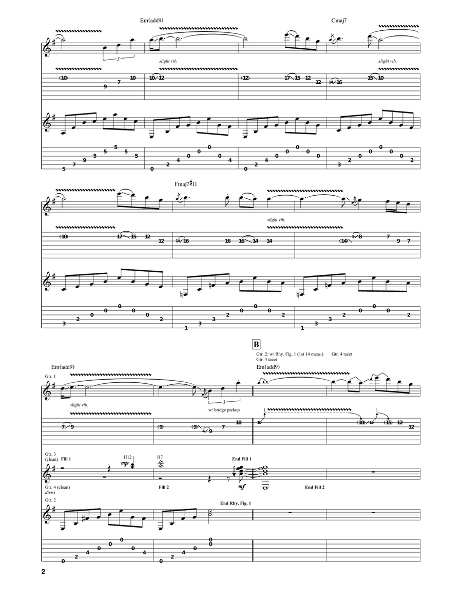 For The Love Of God For The Love Of God Electric Guitar scores gallery preview page 2