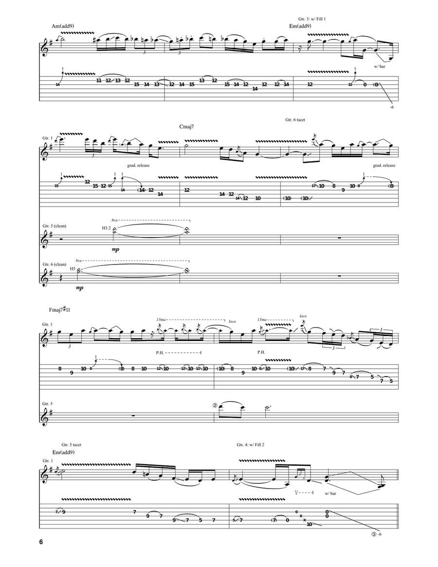 For The Love Of God For The Love Of God Electric Guitar scores gallery preview page 6