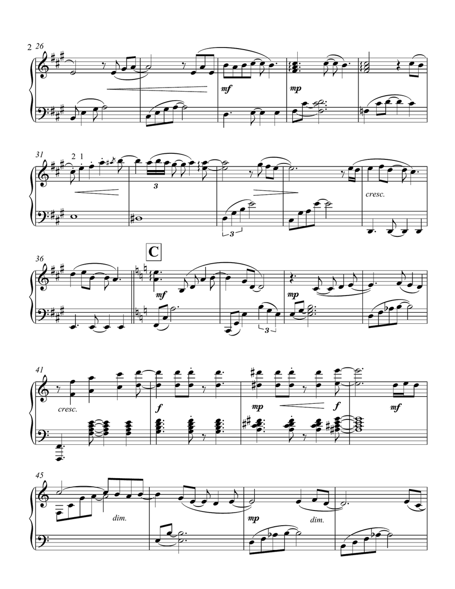 B.J. Piano Solo scores gallery preview page 3