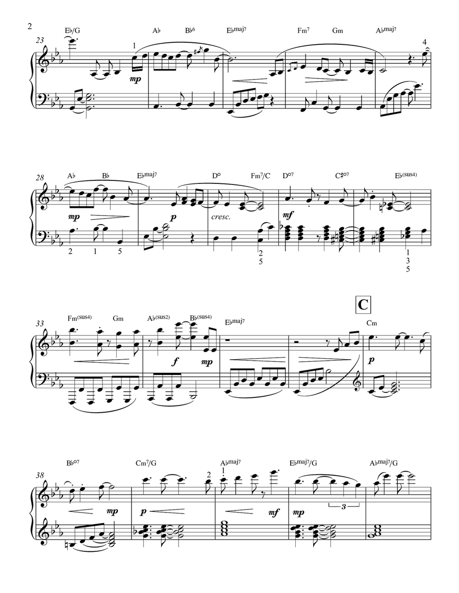 Looking Back Piano Solo scores gallery preview page 3