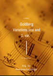 Aria and 1. var. Goldberg for two guitars, J. S. Bach, Arg. Domenechamerigo