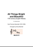 All Things Bright and Beautiful (for Clarinet Duet)