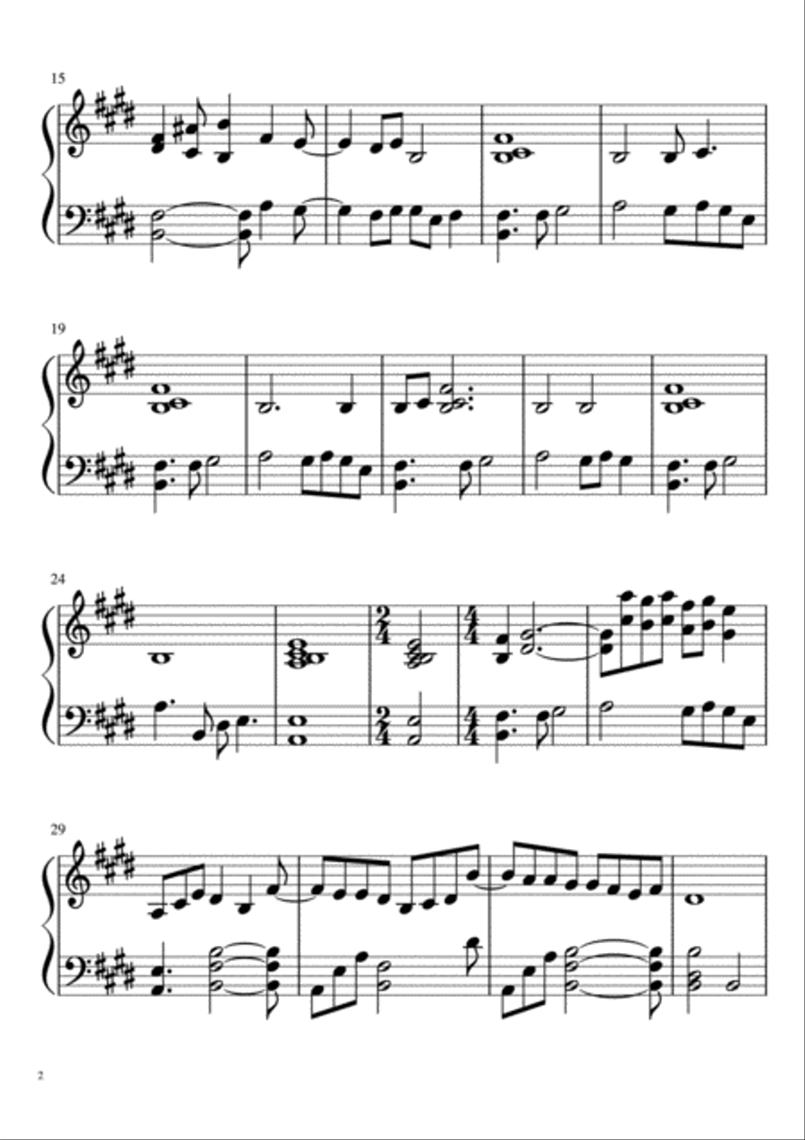 Flowers from 'Hadestown' Piano Solo scores gallery preview page 2