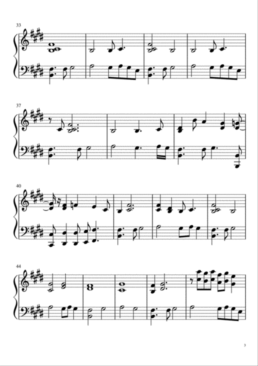 Flowers from 'Hadestown' Piano Solo scores gallery preview page 3
