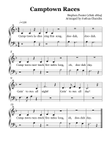 Camptown Races (Easy Piano)
