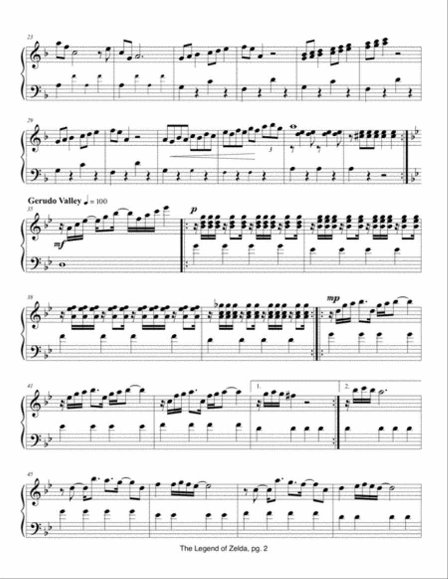 The Legend Of Zelda Glockenspiel scores gallery preview page 2