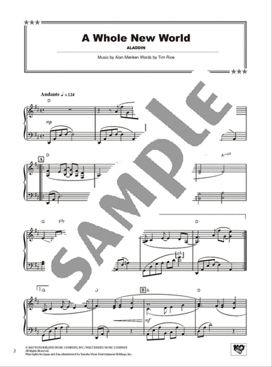 Disney Best Hit 10 Intermediate Level/English Version Voice scores gallery preview page 3