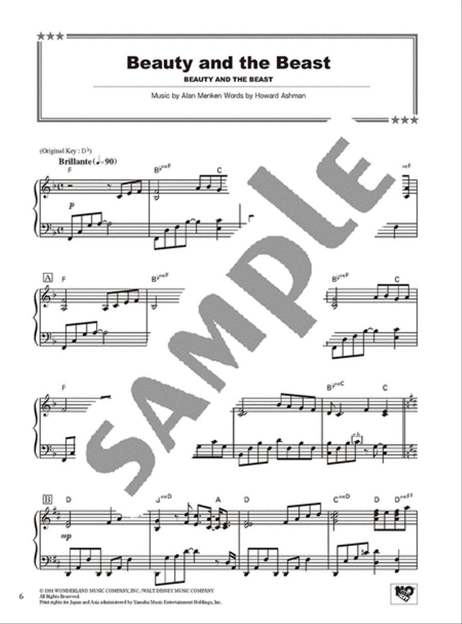 Disney Best Hit 10 Intermediate Level/English Version Voice scores gallery preview page 4