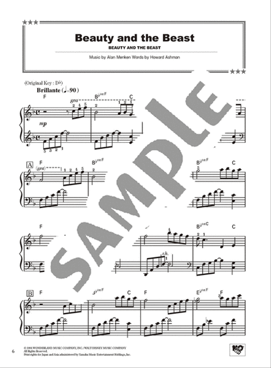 Disney Best Hit 10 Easy Level/English Version Voice scores gallery preview page 4