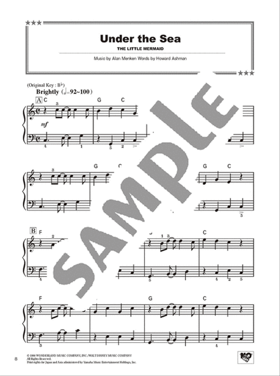 Disney Best Hit 10 Easy Level/English Version Voice scores gallery preview page 5