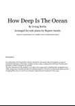How Deep Is The Ocean (how High Is The Sky)