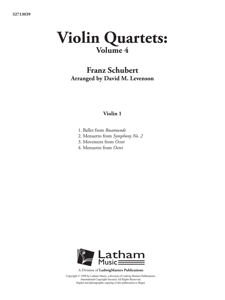 Violin Quartets, v. 4 Violin Quartets, v. 4 Violin scores gallery preview page 7