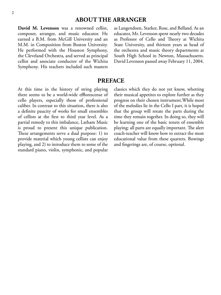 Quatricelli -- Volume 1 Quatricelli -- Volume 1 Cello scores gallery preview page 4