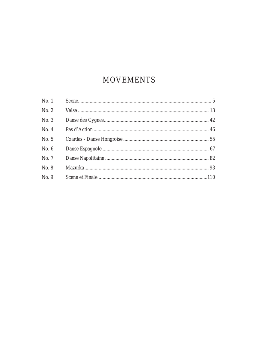Swan Lake Suite, Op. 20a Chamber Orchestra scores gallery preview page 5