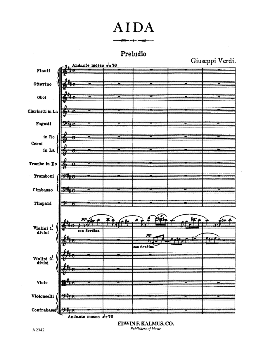 Aida (complete) Aida (complete) Chamber Orchestra scores gallery preview page 6