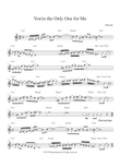 You're the Only One for Me (fake book version)