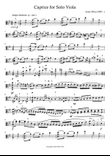 Caprice for Solo Viola