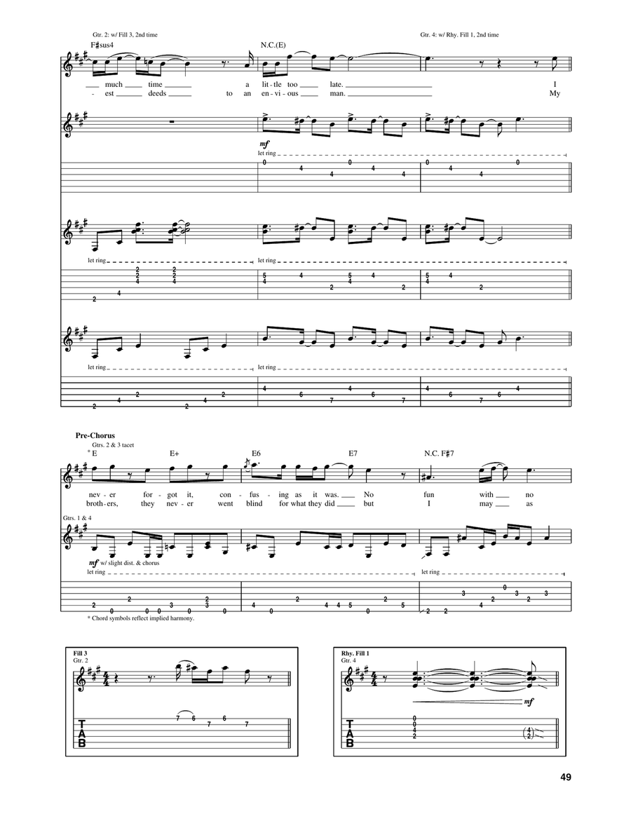 Forgiven Forgiven Acoustic Guitar scores gallery preview page 3