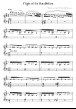 Flight of the Bumblebee with alphabet notes for easy learning