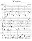 The First Noel for harp, flute and viola