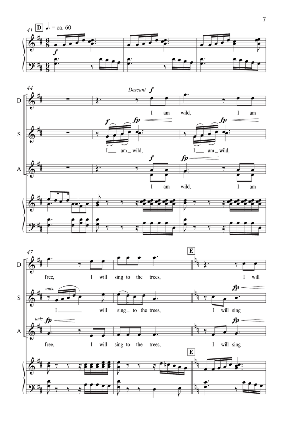 Joy from I Will Sing to the Stars (Downloadable) SSAA scores gallery preview page 6