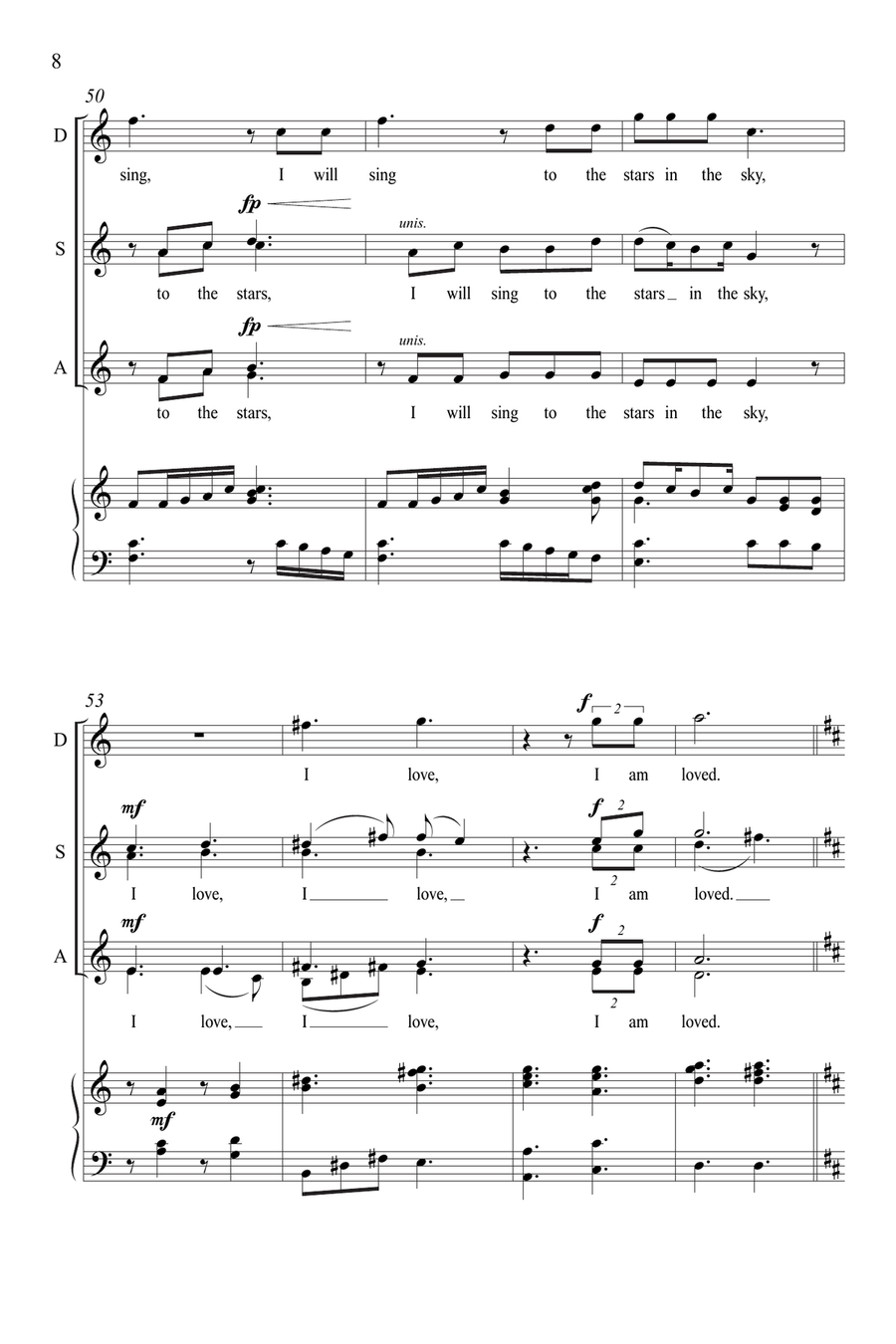 Joy from I Will Sing to the Stars (Downloadable) SSAA scores gallery preview page 7
