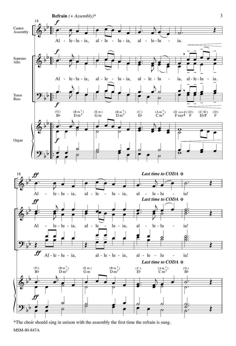 Festival Alleluia 4-Part scores gallery preview page 3