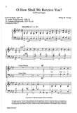 O How Shall We Receive You? (Downloadable)