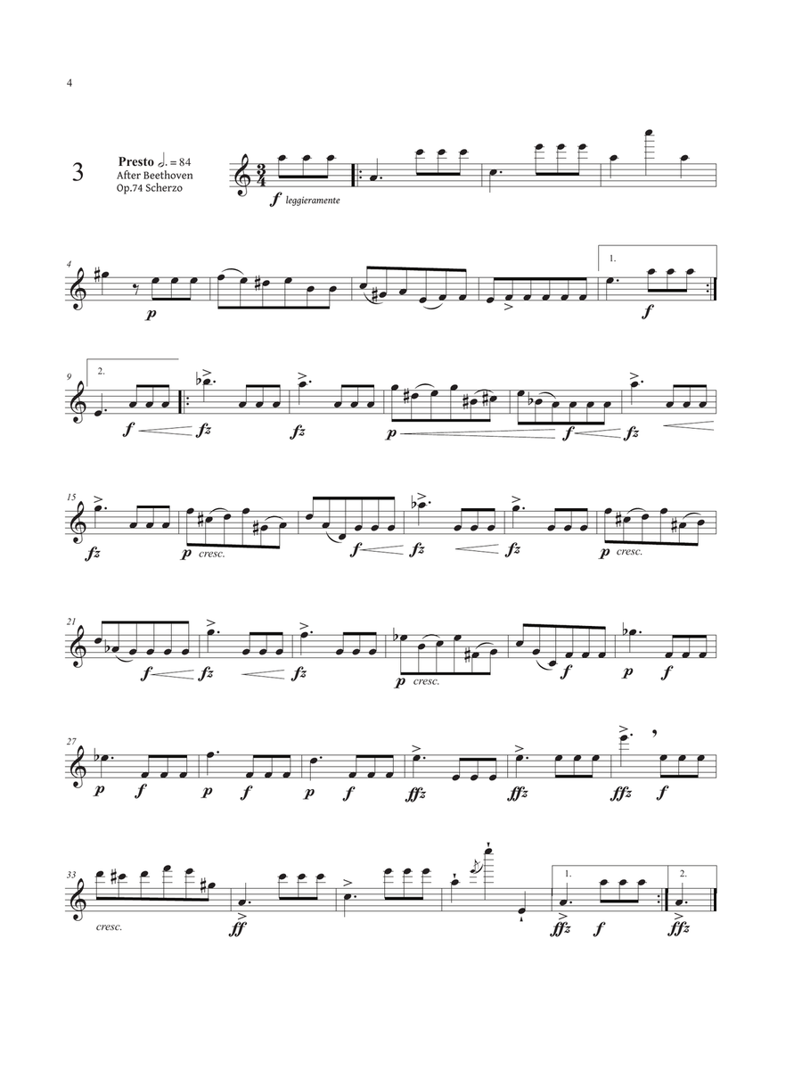 Caprice Variations Flute Solo scores gallery preview page 4