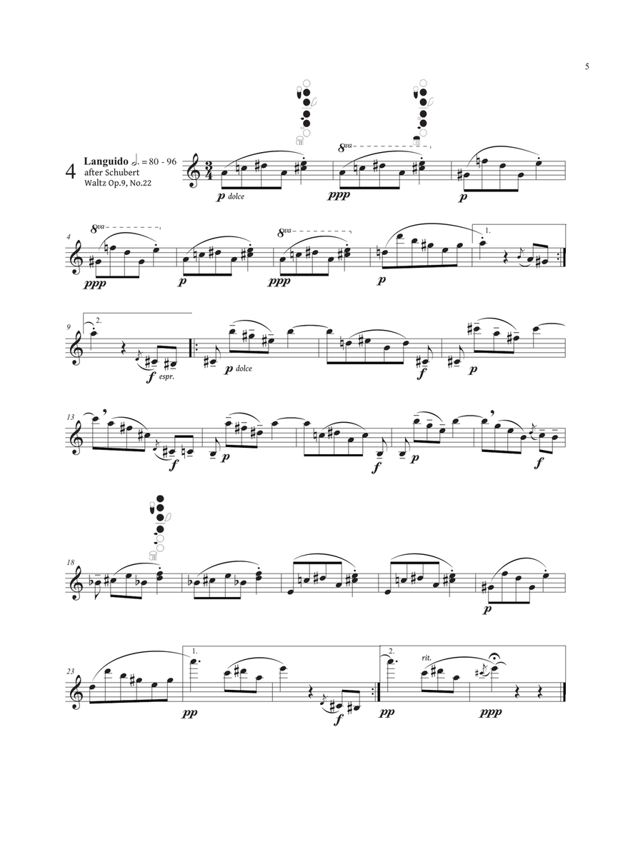 Caprice Variations Flute Solo scores gallery preview page 5