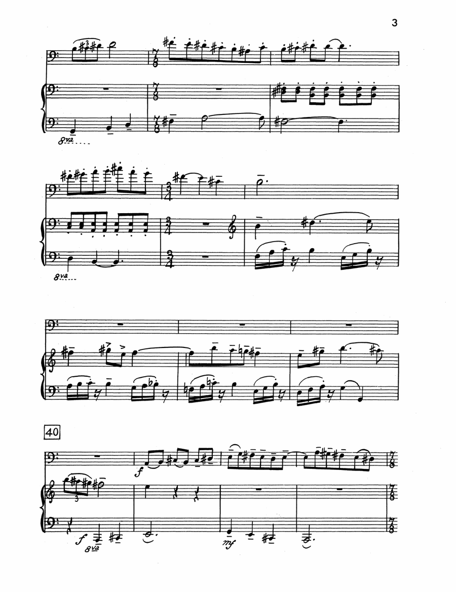 Suite Suite Double Bass scores gallery preview page 3