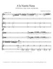 A la Nanita Nana (Downloadable Full Score & Parts)
