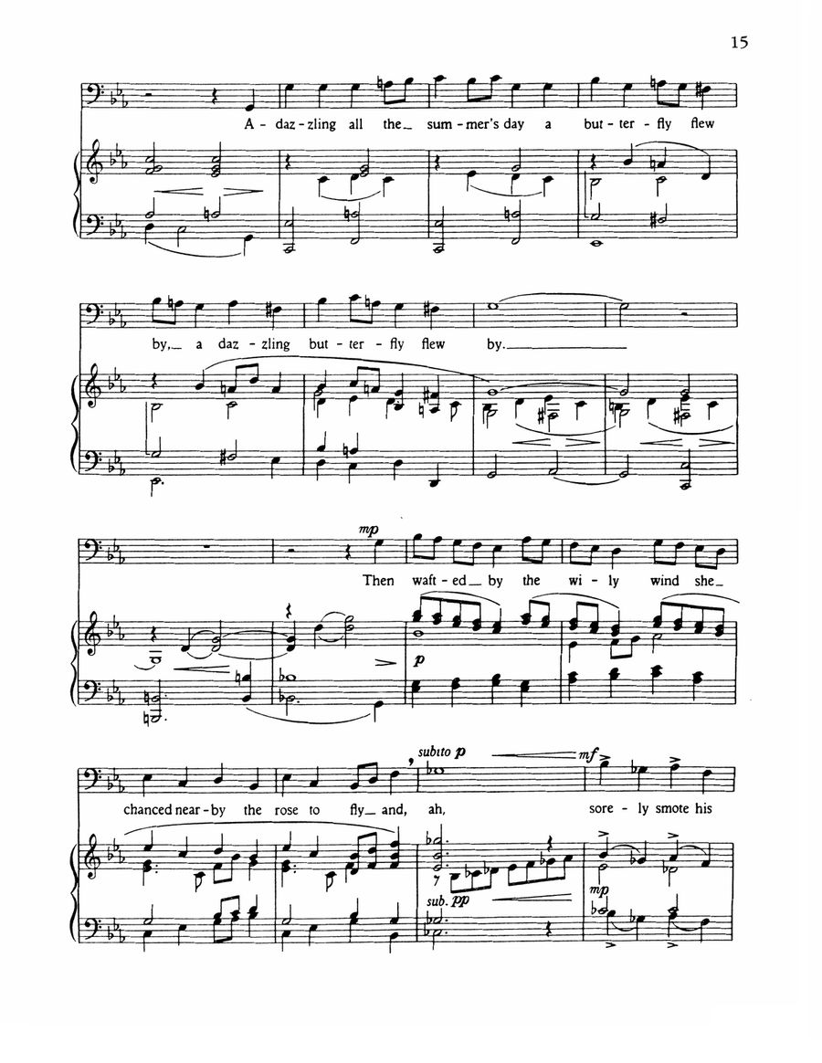 Ballad from He Who Gets Slapped (Pantaloon) Baritone Voice scores gallery preview page 3