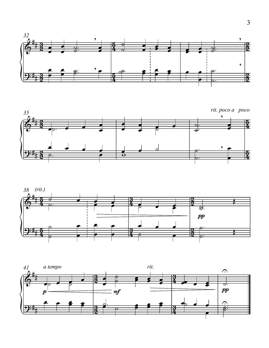 Carols of the Nativity (Downloadable Complete Harp Part) Choir scores gallery preview page 3