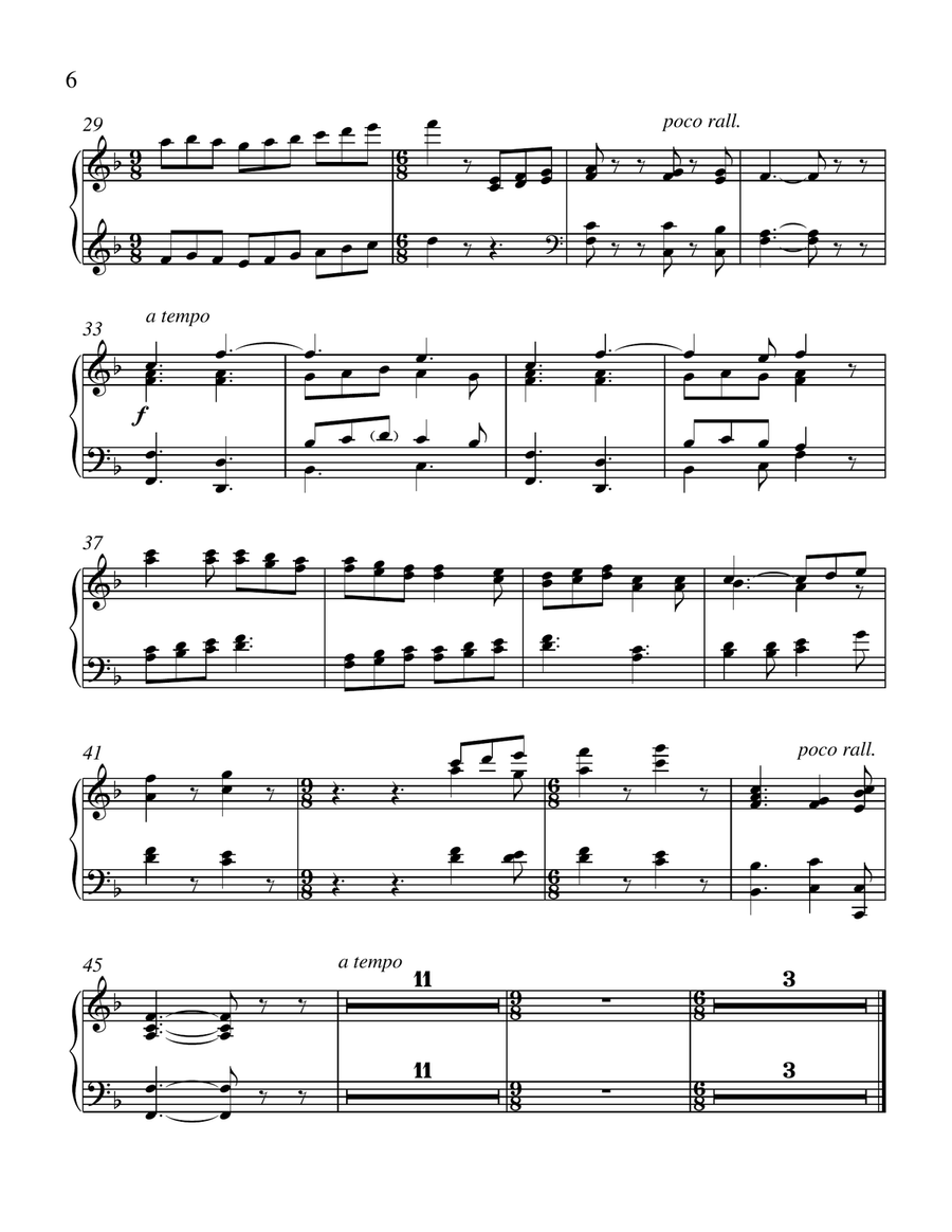 Carols of the Nativity (Downloadable Complete Harp Part) Choir scores gallery preview page 6