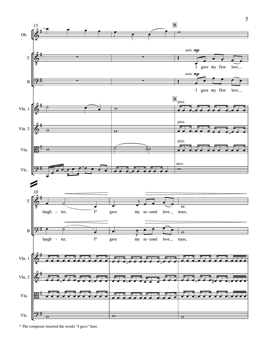 For You I Am Still from For a Breath of Ecstasy (Downloadable Full Score) Choir scores gallery preview page 3