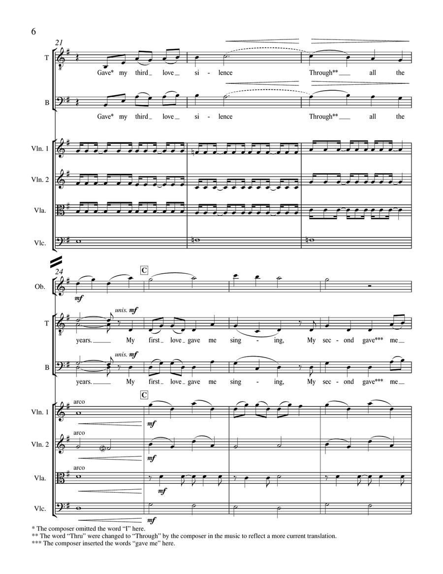 For You I Am Still from For a Breath of Ecstasy (Downloadable Full Score) Choir scores gallery preview page 4