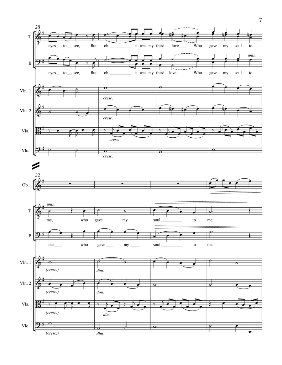 For You I Am Still from For a Breath of Ecstasy (Downloadable Full Score) Choir scores gallery preview page 5